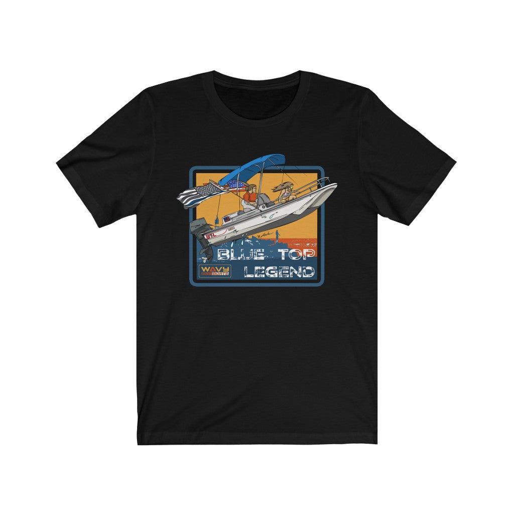 Blue Top Legend / Wavy Boats T-Shirt