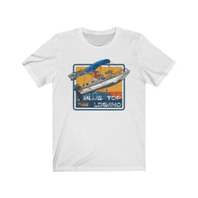 Load image into Gallery viewer, Blue Top Legend / Wavy Boats T-Shirt
